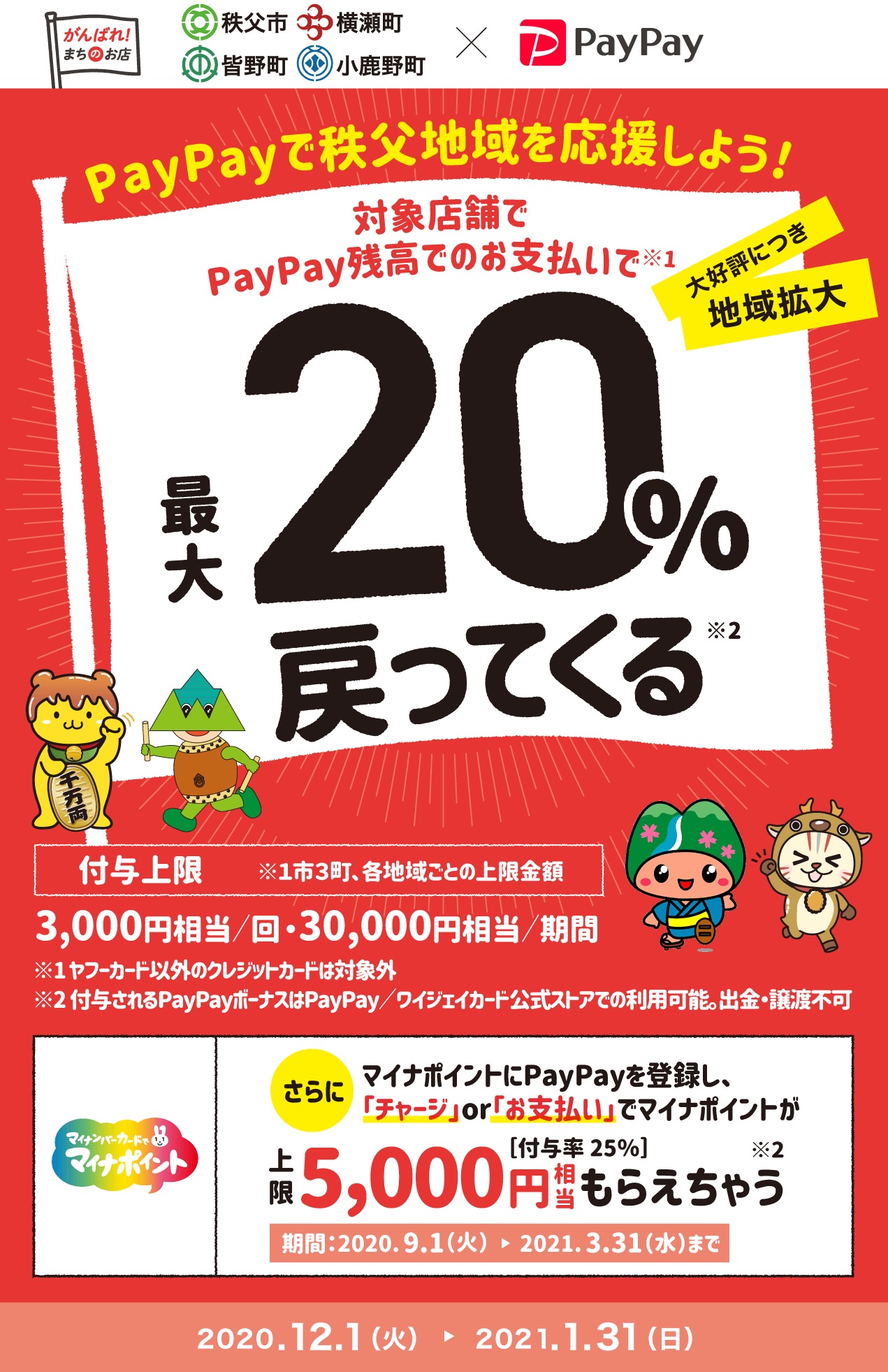 Paypay 20 還元 地域